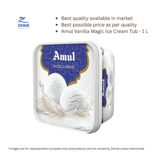 Amul Vanilla Magic Ice Cream Tub – 1 L