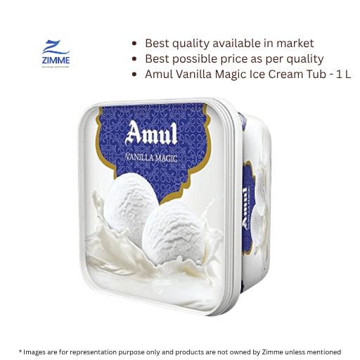 Amul Vanilla Magic Ice Cream Tub - 1 L