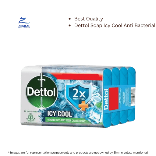 Dettol Soap - Icy Cool - Anti Bacterial (4 x 100 g)