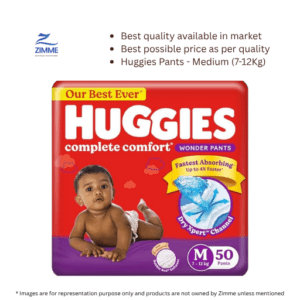 Huggies Comfort Wonder – Medium (7-12Kg) – 50 Pieces