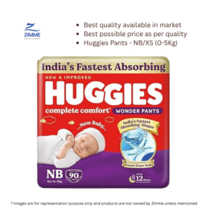 Huggies Comfort Wonder – NBXS (0-5Kg) – 90 Pieces