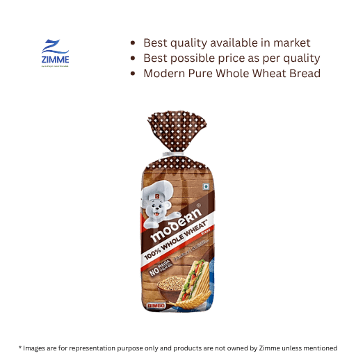 Modern Pure Whole Wheat Bread (No Maida) - 400 g