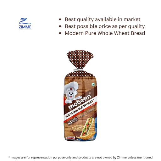 Modern Pure Whole Wheat Bread (No Maida) - 400 g