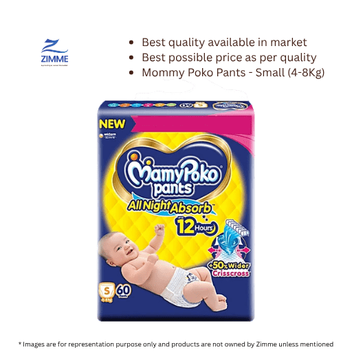 Mommy Poko Pants - Small (4-8Kg) - 60 Pieces
