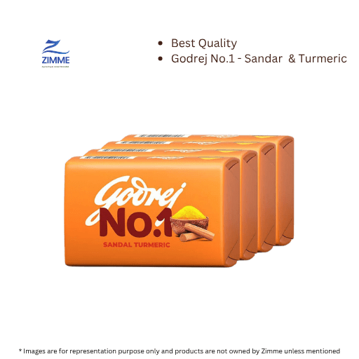 Godrej N0.1 Soap - Sandar & Turmeric (4 x 150 g)