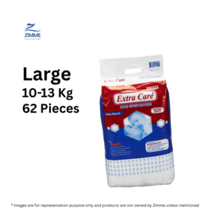 Extra Care Diapers – Large (10-13Kg) – 62 Pieces