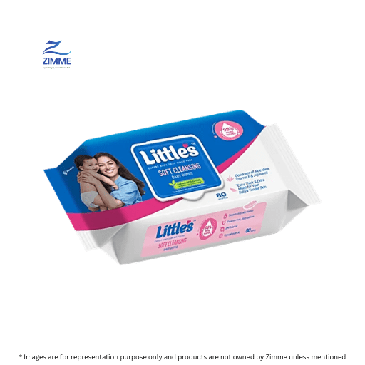 Littles - Wet Wipes - 80 Pieces