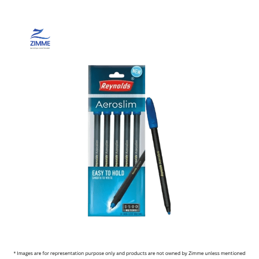 Reynolds Aeroslim Ball Pen (5 Blue Pens Set)