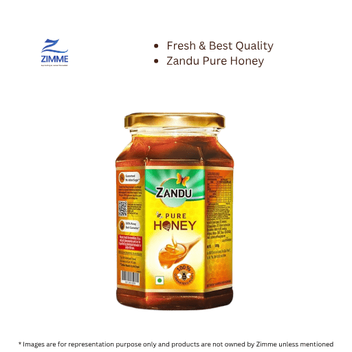 Zandu Pure Honey, 100% Purity, No Added Sugar