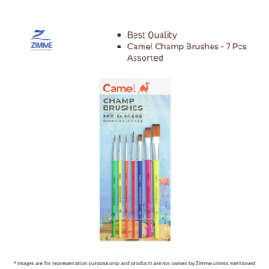 Camel Champ Brushes – 7 Pcs Assorted