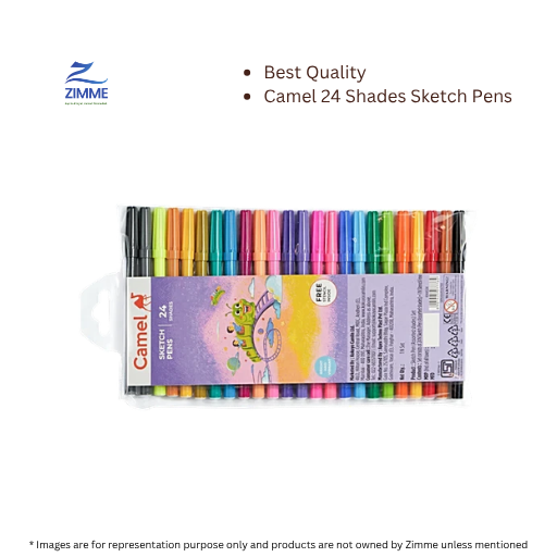 Camel Student Water Colours ASsorted - 24 Shades
