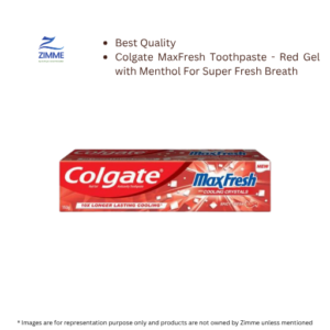 Colgate MaxFresh Toothpaste – Red Gel with Menthol For Super Fresh Breath
