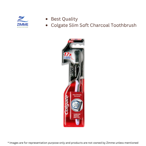 Colgate Slim Soft Charcoal Toothbrush