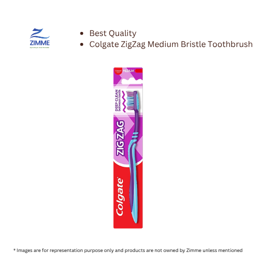 Colgate ZigZag Medium Bristle Toothbrush