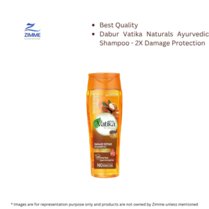 Dabur Vatika Naturals Ayurvedic Shampoo – 2X Damage Protection