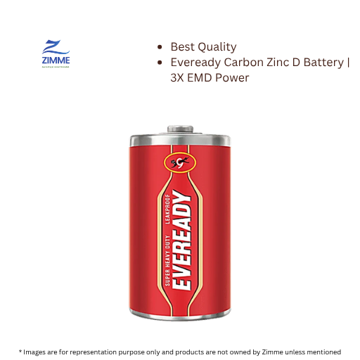 Eveready Carbon Zinc D Battery | 3X EMD Power - 1 Pc