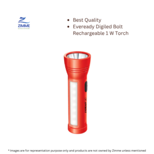 Eveready Digiled Bolt Rechargeable 1 W Torch – 1 Unit