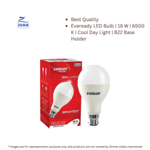 Eveready LED Bulb | 18 W | 6500 K | Cool Day Light | B22 Base Holder