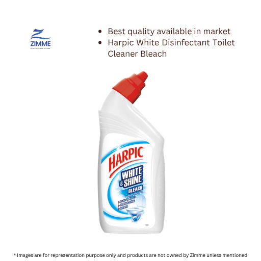 Harpic White & Shine Disinfectant Toilet Cleaner Bleach - 500 ml