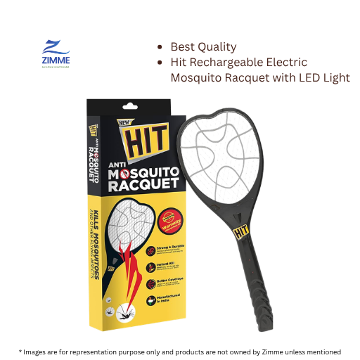 Hit Rechargeable Electric Mosquito Racquet with LED Light