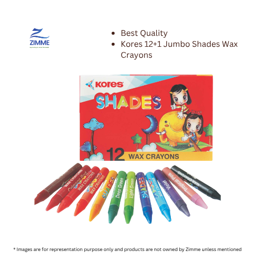 Kores 12+1 Jumbo Shades Wax Crayons