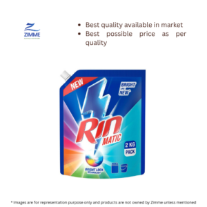 Rin Matic Top Load Detergent Liquid (Pouch) – 2 Kg