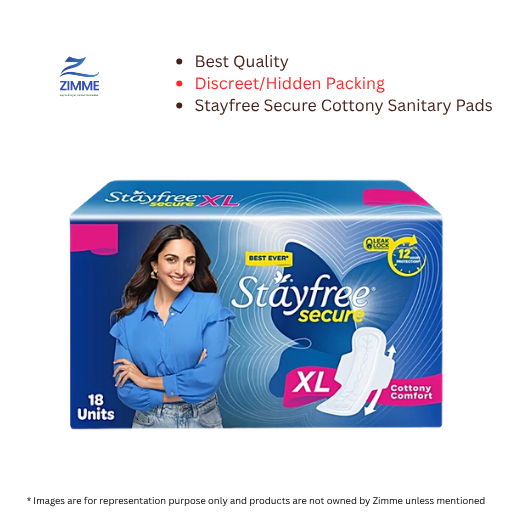 Stayfree Secure Cottony Sanitary Pads - XL - 18 Pc
