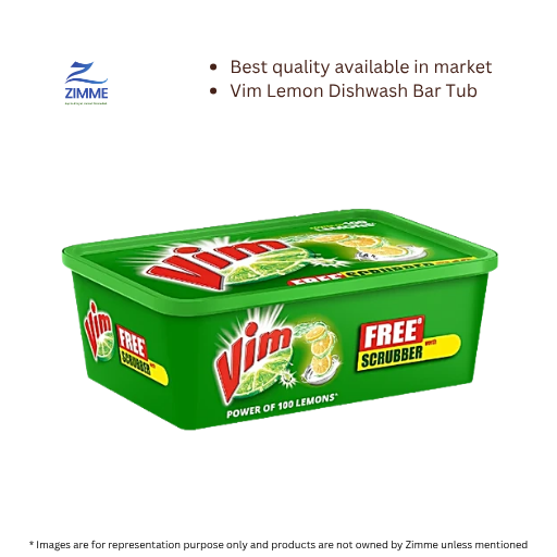 Vim Lemon Dishwash Bar Tub - 480 g