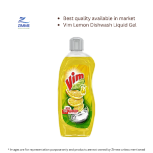Vim Lemon Dishwash Liquid Gel Bottle – 500 ml