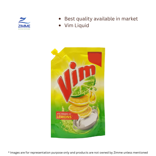 Vim Lemon Dishwash Liquid Pouch - 155 ml