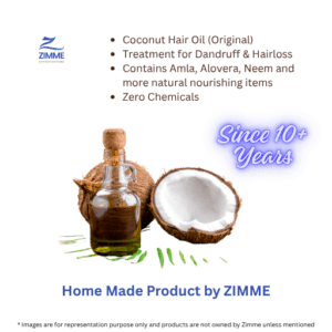 ZIMME – Pure Coconut Hair Oil