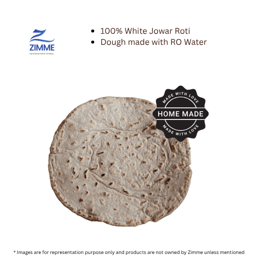 100% White Jowar Roti - 2 Pc