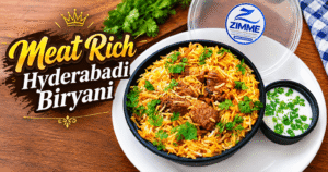 Read more about the article Meat Rich Hyderabadi Chicken Dum Biryani