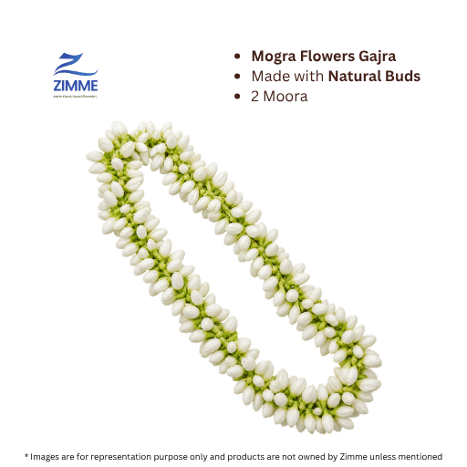 Mogra Flowers Gajra (Natural) - 2 Moora
