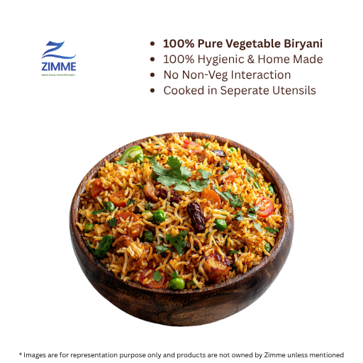 100% Pure Vegetable Biryani (Home Made)
