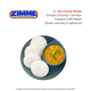 idly (Home Made) – 4 Per Plate